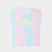 T-shirt col rond manches courtes Creeks ecru fille