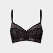 Soutien-gorge emboitant avec dentelle noir femme