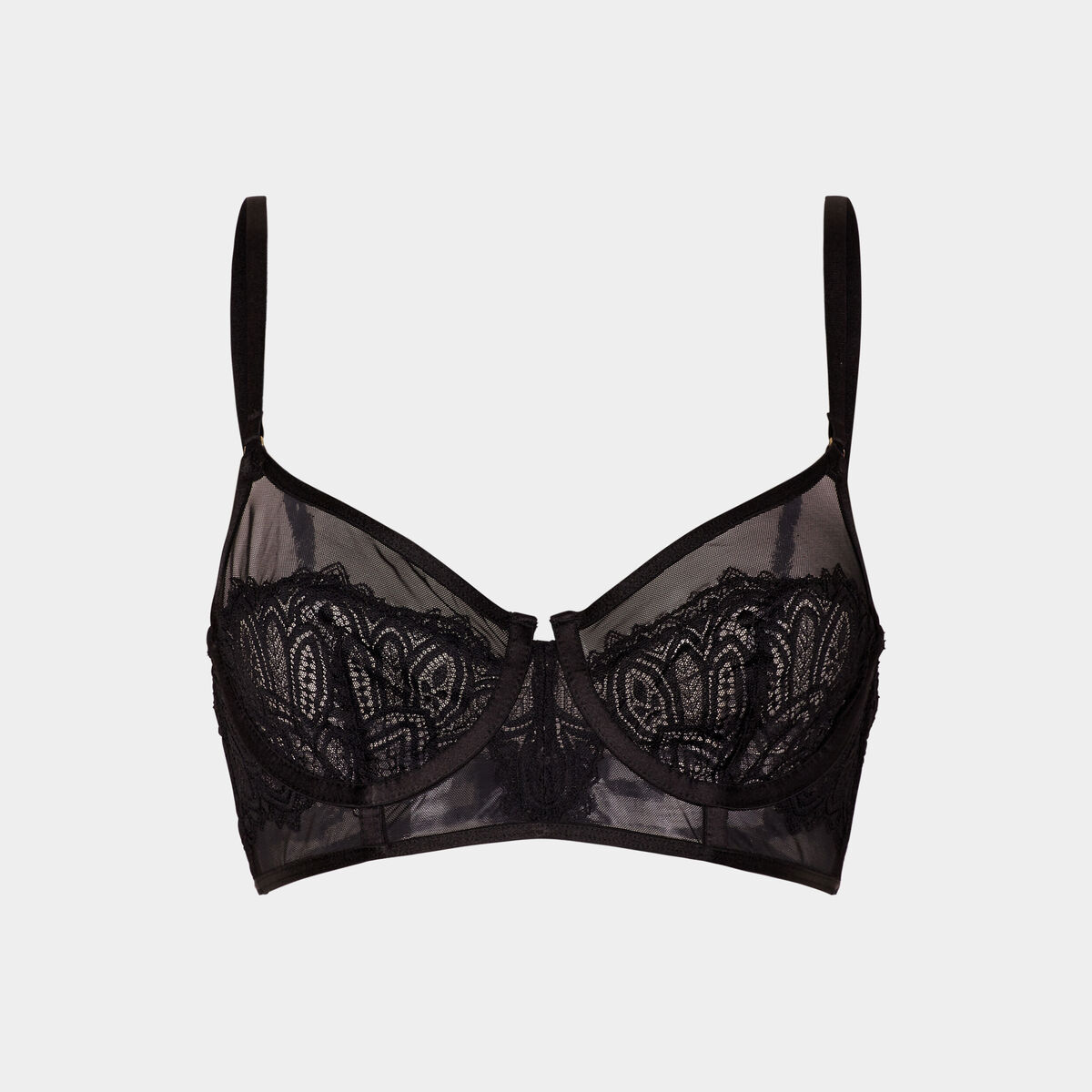 Soutien-gorge emboitant avec dentelle noir femme