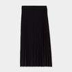 Jupe midi plissée patineuse noir femme