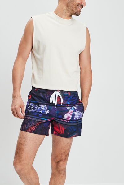 Short de bain Freegun rouge homme