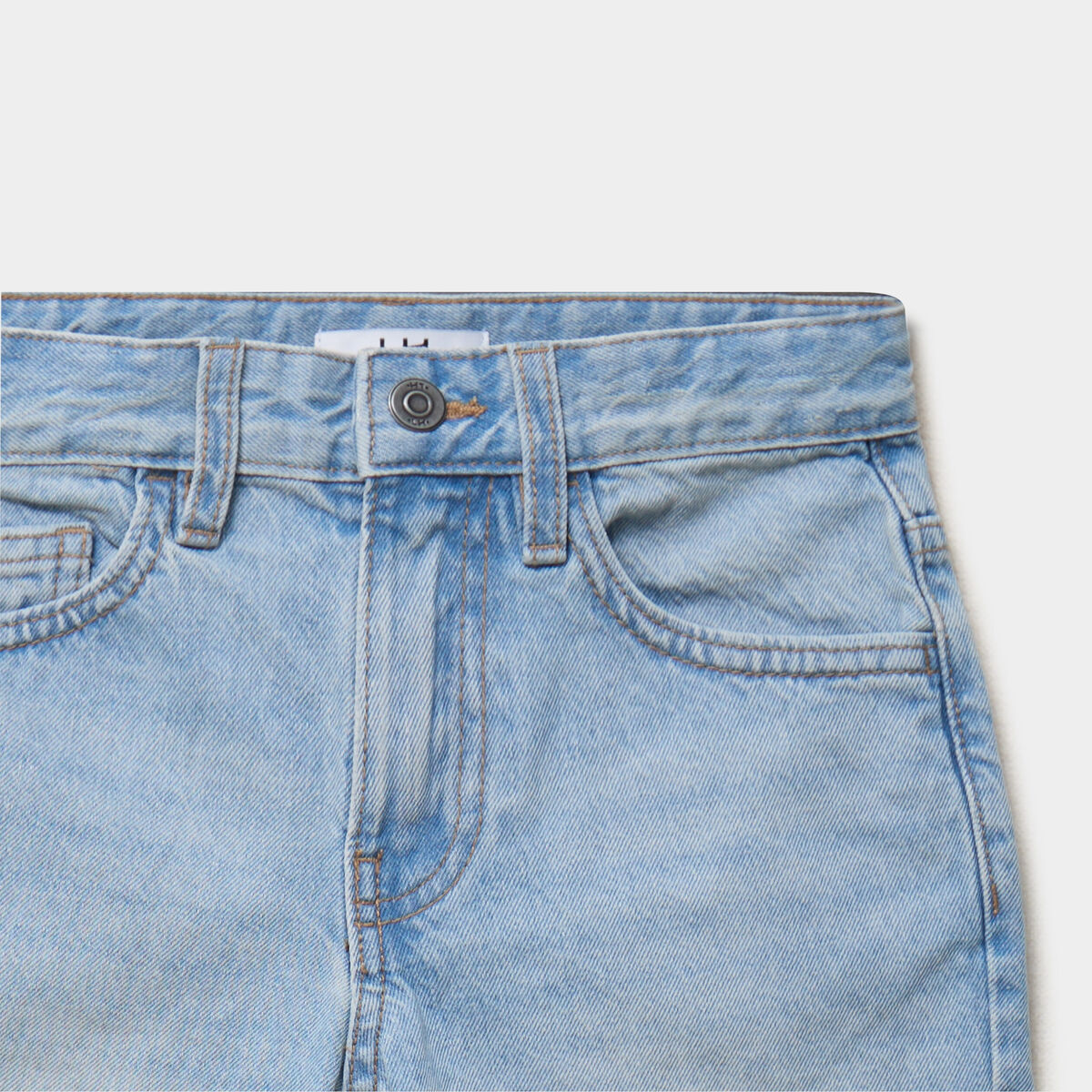 Bermuda en jean regular coton denim triple stone gar&ccedil;on