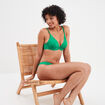 Soutien-gorge foulard push up dentelle vert menthe femme
