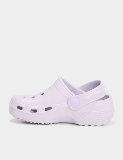 Sabots de plage mauve fille