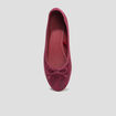 Ballerines irisées bordeaux femme