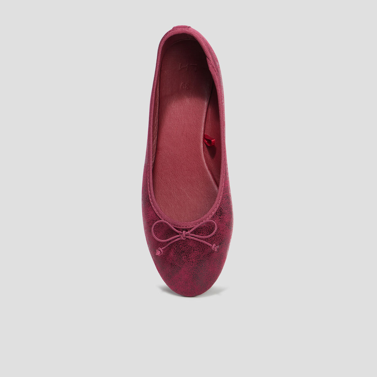 Ballerines irisées bordeaux femme