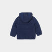 Doudoune doublure polaire à capuche bleu marine bébé garçon