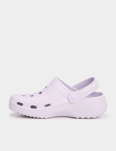 Sabots de plage mauve fille