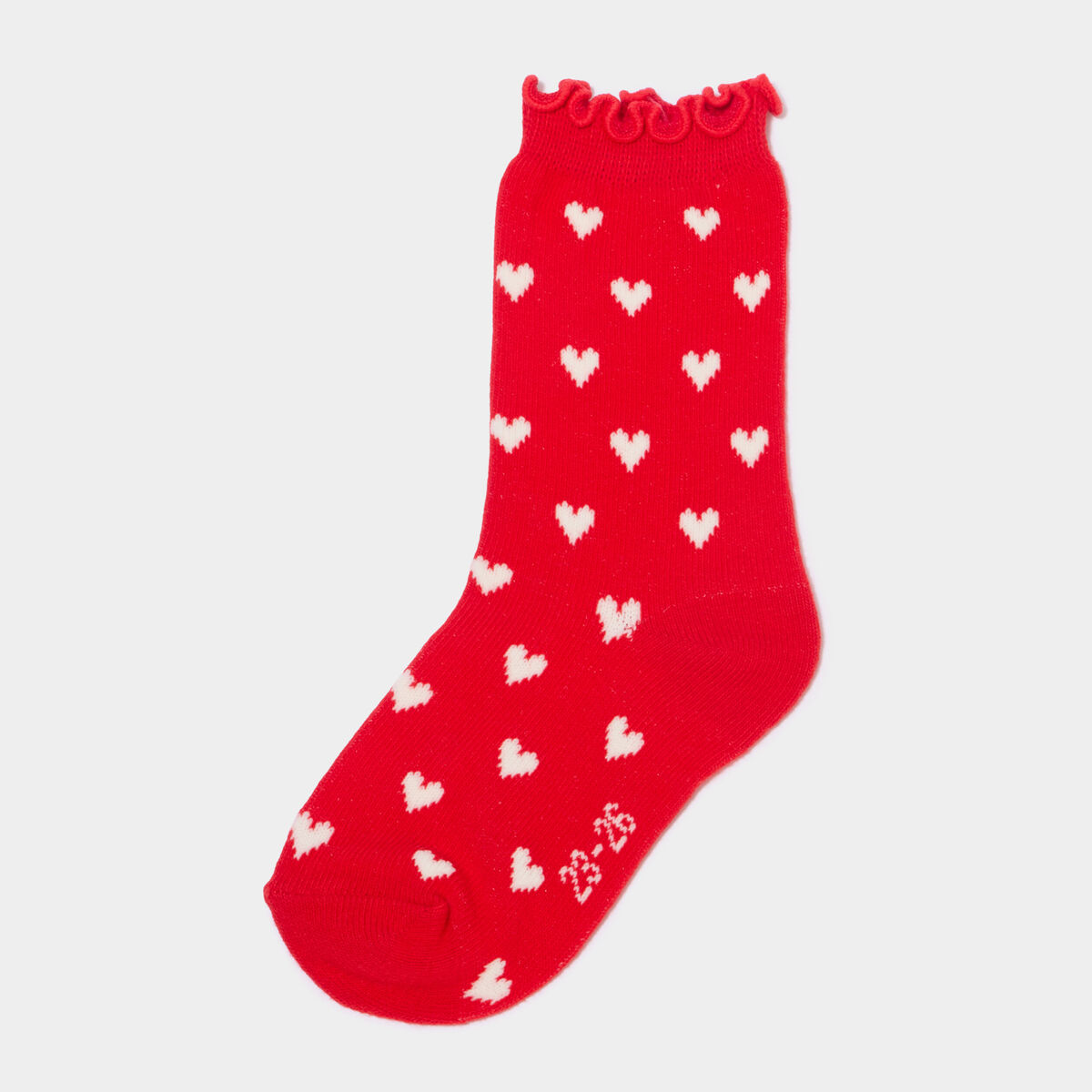 Lot 5 paires chaussettes rouge b&eacute;b&eacute; fille