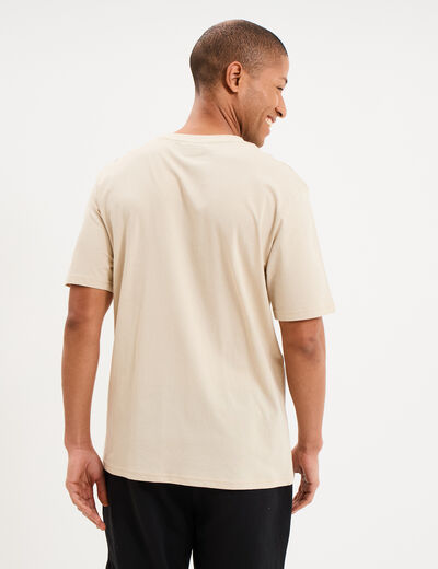 T-shirt manches courtes coton Kappa gris clair homme