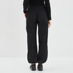 Pantalon loose bas resserré noir femme