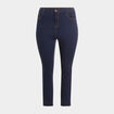 Jeans slim taille haute bleu femme grande taille