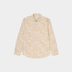 Chemise ajust&eacute;e manches longues beige homme