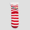 Chaussettes d'intérieur rouge femme