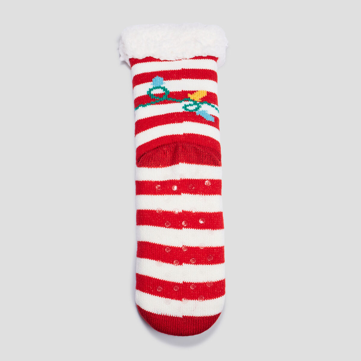 Chaussettes d'intérieur rouge femme