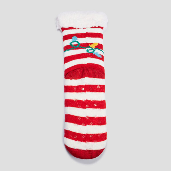chaussettes dinterieur rouge femme Chaussettes d'intérieur rouge femme