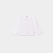 Gilet boutonné manches longues blanc bébé garçon
