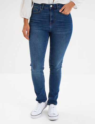 Jeans skinny taille haute denim stone femme