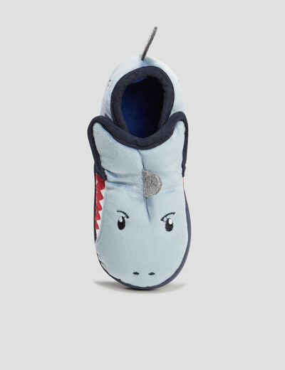 Chaussons requin gris garçon