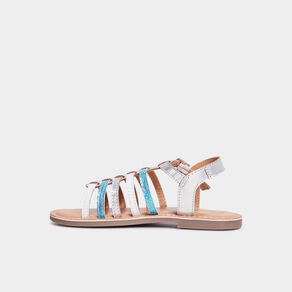 sandales brides irisees en cuir creeks bleu fille Sandales brides irisées en cuir Creeks bleu fille