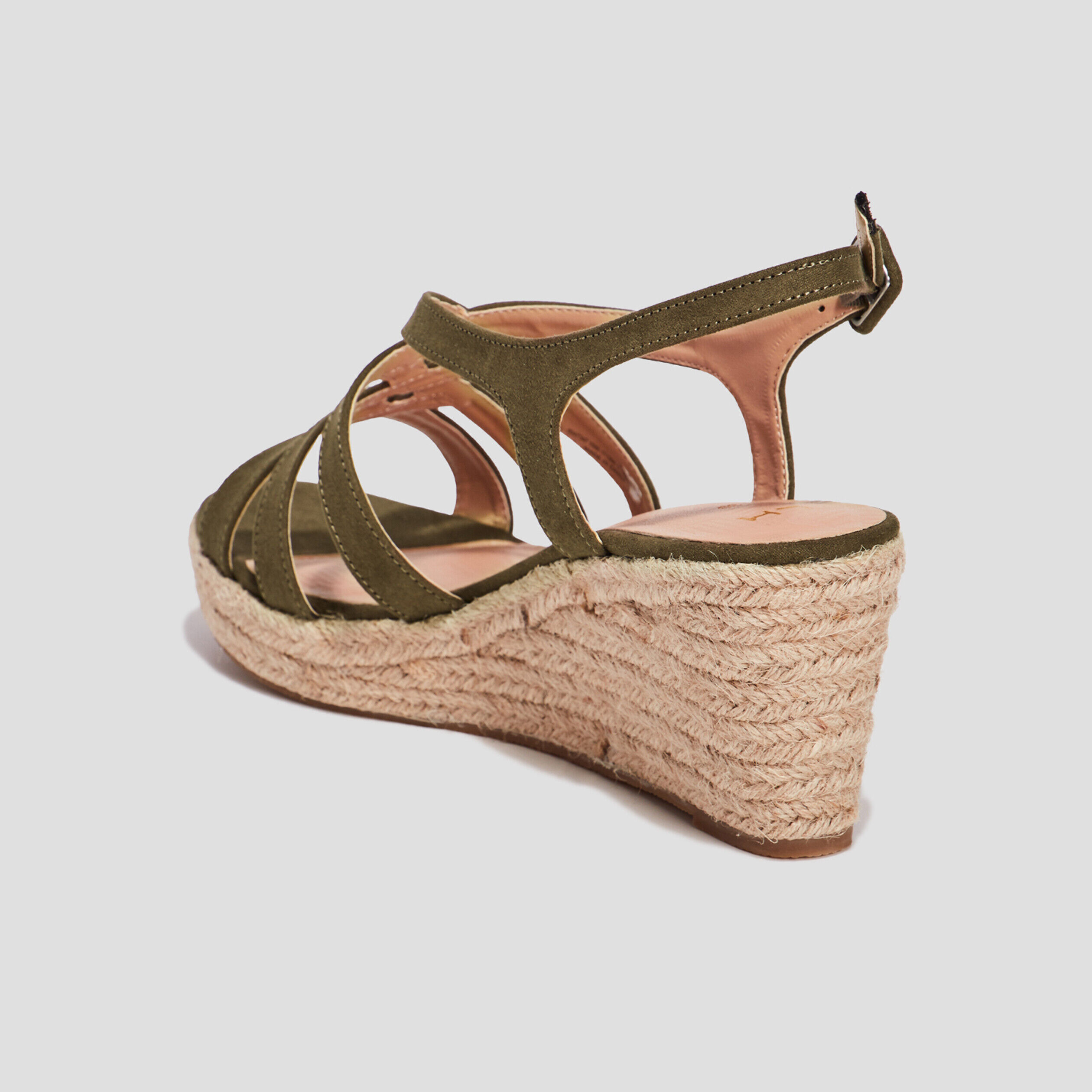 Sandales compensées deals vertes femme