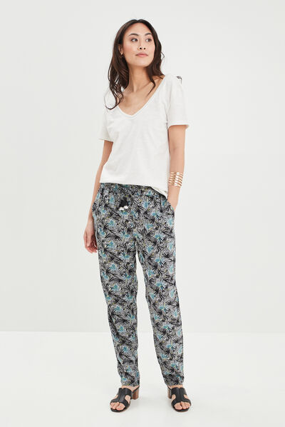 T-shirt à manches courtes blanc femme