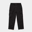 Pantalon cargo large avec poches c&ocirc;t&eacute;s noir homme
