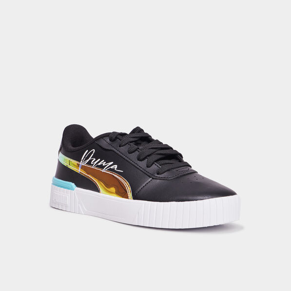 Tennis basses à lacets Puma Carina noir fille