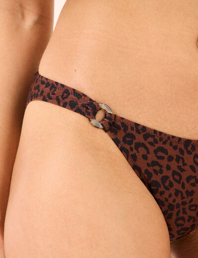 Bas de maillot de bain marron femme