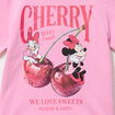 T-shirt manches courtes coton Minnie rose fille