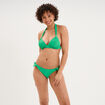 Haut de maillot de bain forme triangle vert menthe femme