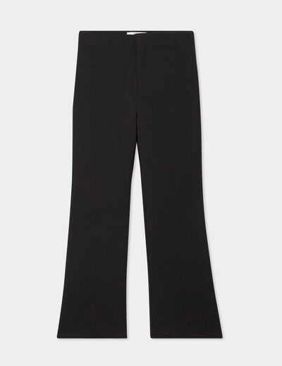 Pantalon flare noir fille