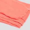 Foulard bords à franges fines orange corail femme