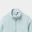 Sweat polaire col camionneur bleu gris fille
