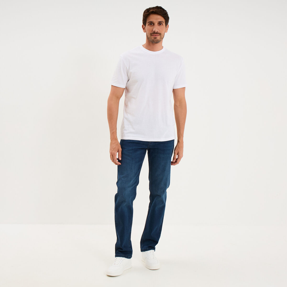 Jeans regular 5 poches denim used homme