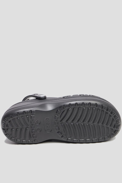 Sabots plateformes Crocs noir femme