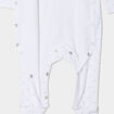 Ensemble body croisé et dors-bien coton blanc bébé