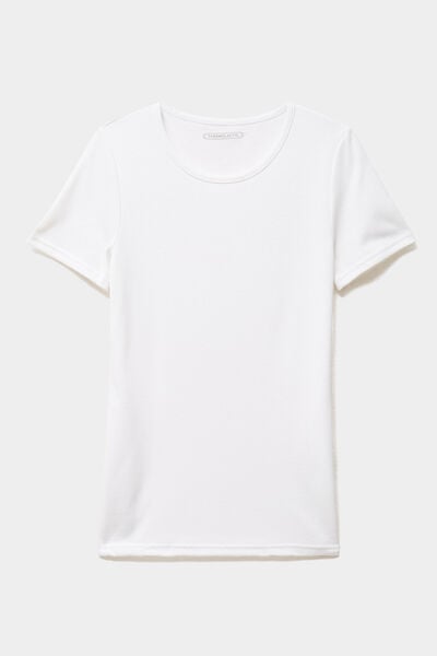 T-shirt thermique Damart x Trappeur blanc femme