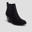 Bottines chelsea à talons noir femme