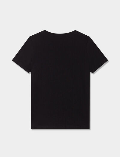 T-shirt manches courtes noir gar&ccedil;on