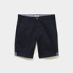 Bermuda short chino straight stretch bleu fonc&eacute; homme