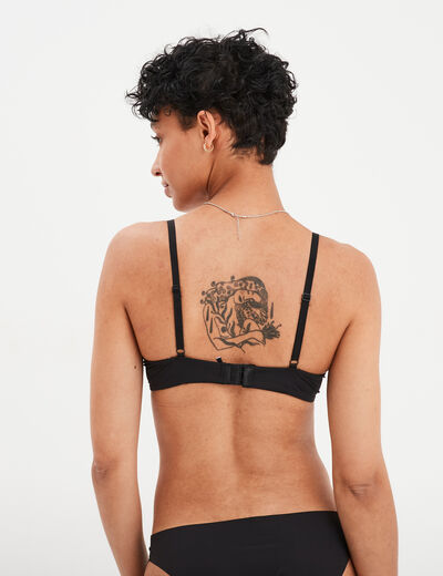 Soutien-gorge emboîtant ajustable noir femme