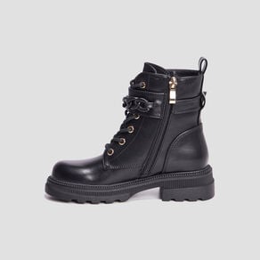 bottines ranger avec chaines et boucles noir fille Bottines ranger avec chaînes et boucles noir fille