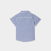 Ensemble coton chemise et débardeur bleu bébé garçon
