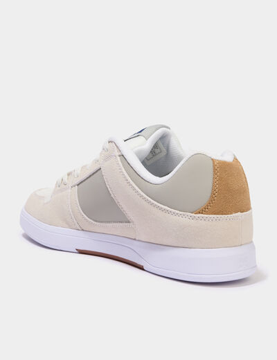 Baskets en cuir antid&eacute;rapantes sable homme