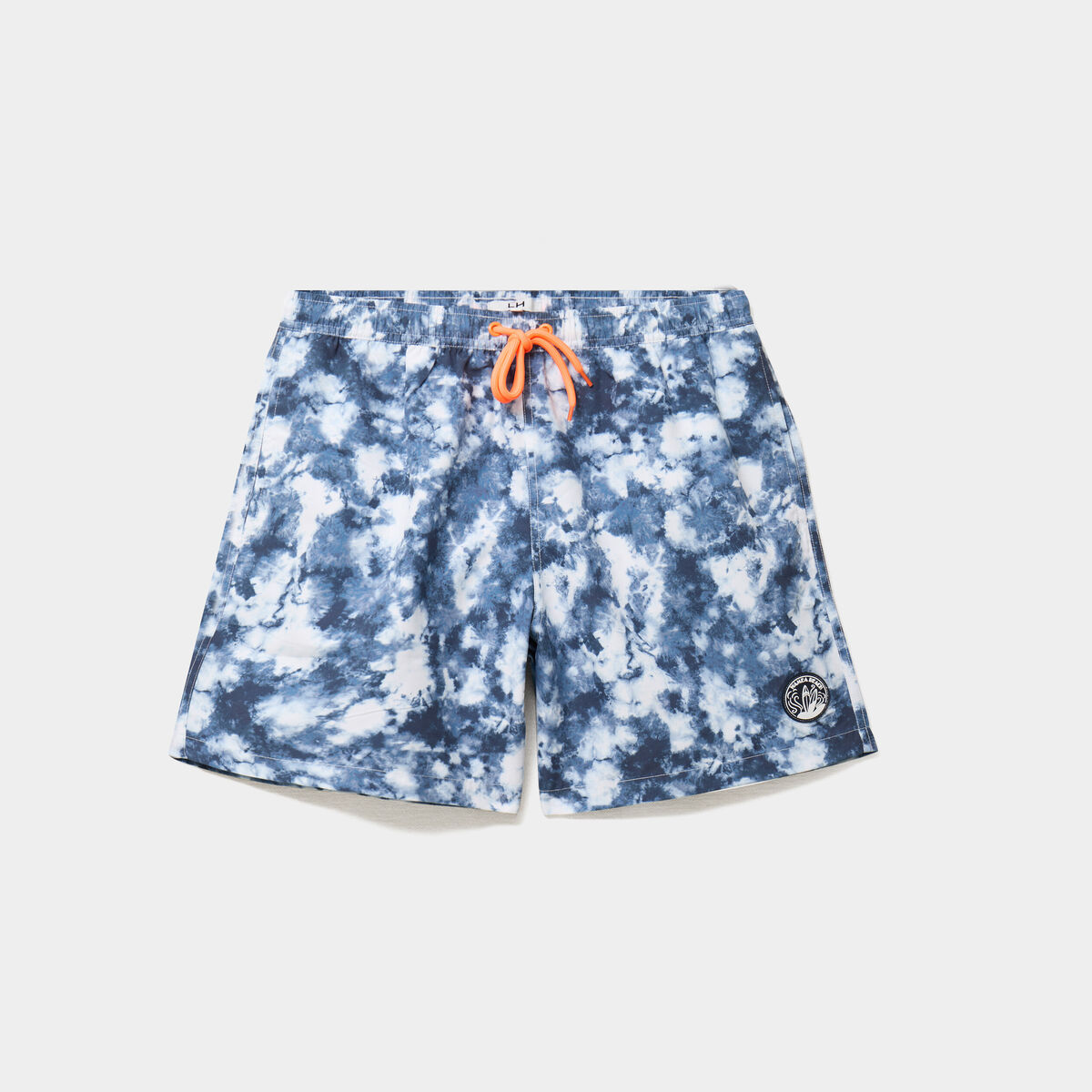 Short de bain bleu homme