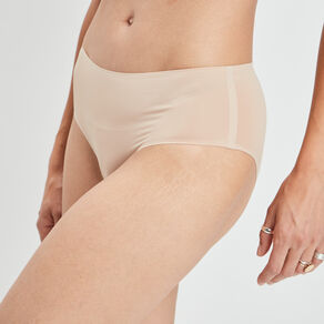Culotte couture invisible taille haute sable femme