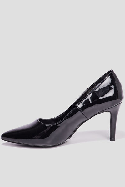 Escarpins vernis à talons Mosquitos noir femme