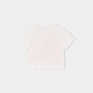 T-shirt col rond manches courtes Creeks ivoire fille