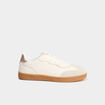 Tennis basses &agrave; lacets blanc fille
